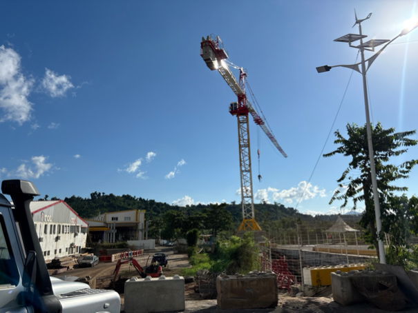 Grue à tour – formation à l'IFPR Mayotte