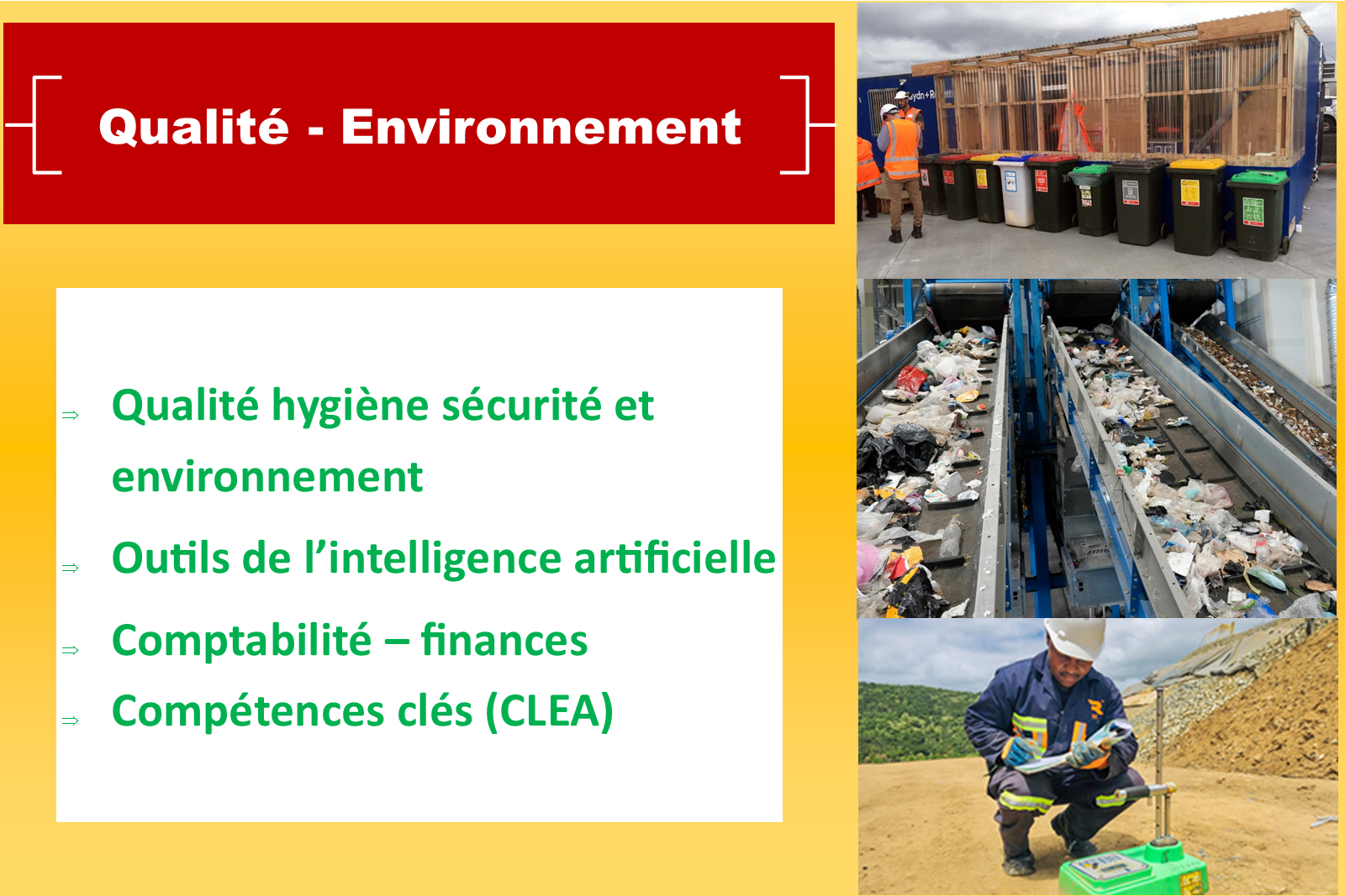 Formation qualité environnement Mayotte